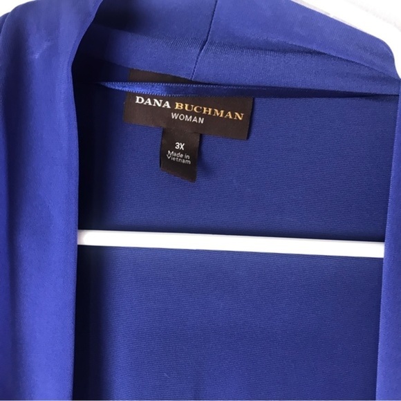 Dana Duchman  Draped Open-Front Cardigan,  size 3 X - Picture 3 of 5